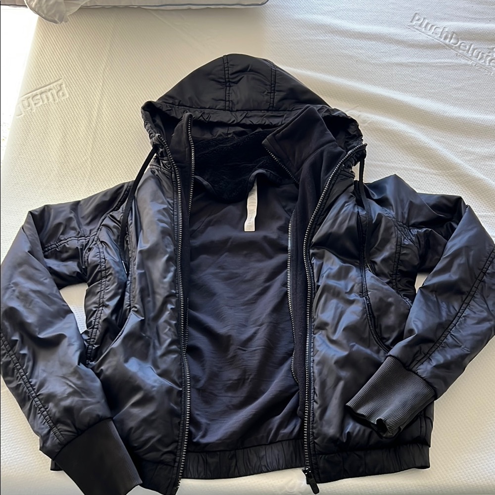 Women’s Black Hooded Jacket from Lululemon.